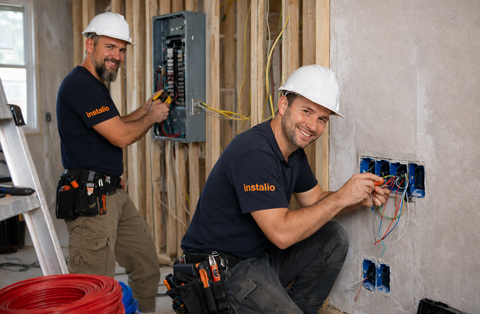 Instalio monteur voert compleet loodgieterswerk verwarmingswerk en elektrawerk uit